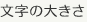 文字の大きさ